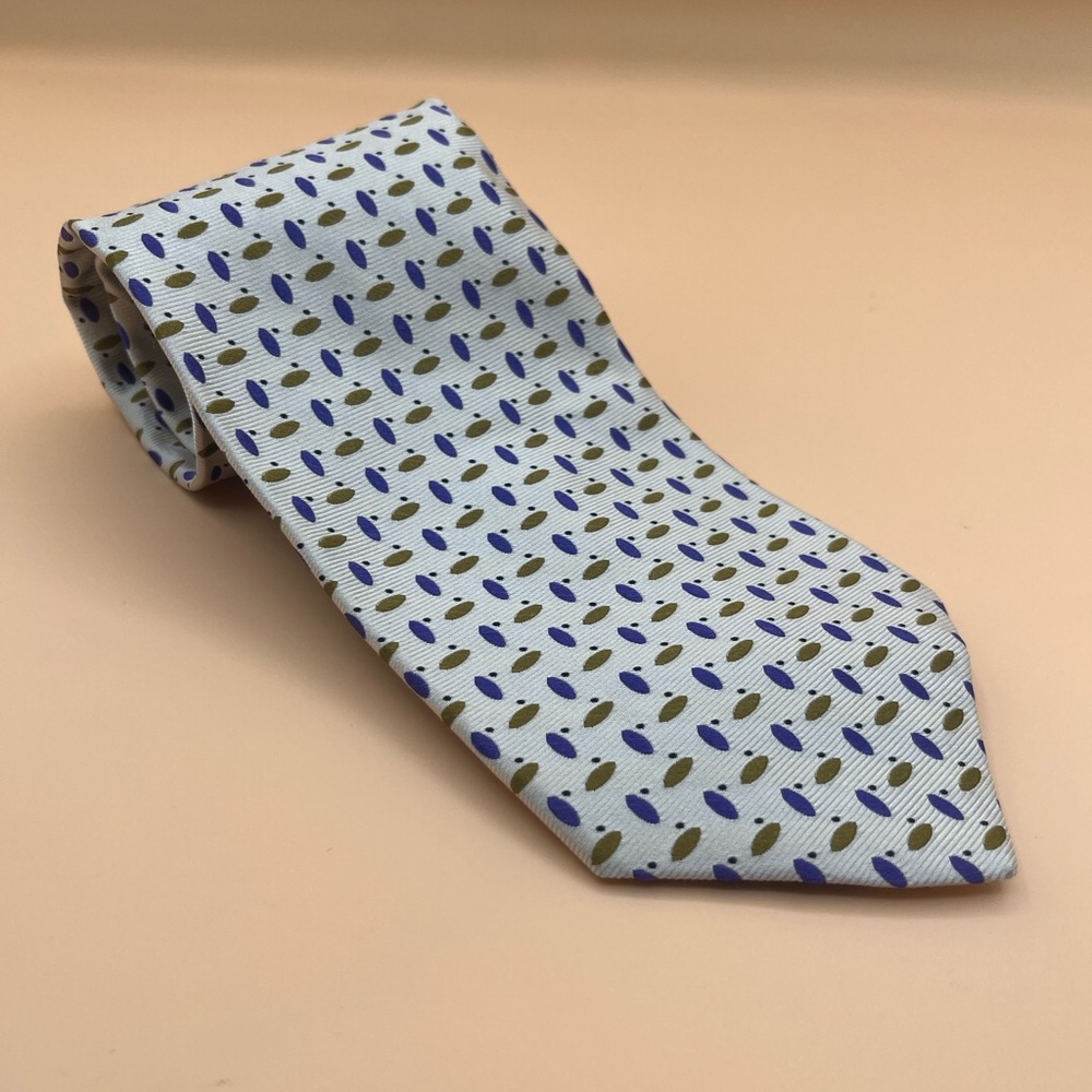 Royal Classic Silk Tie Purple Gold Geometric Men’s One Size